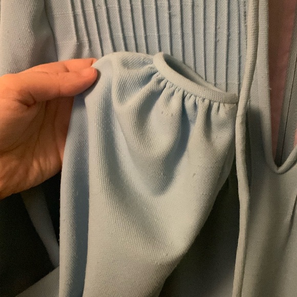 Vintage Rona New York Midi Dress With Bishop Sleeves and Pockets - Picture 4 of 9